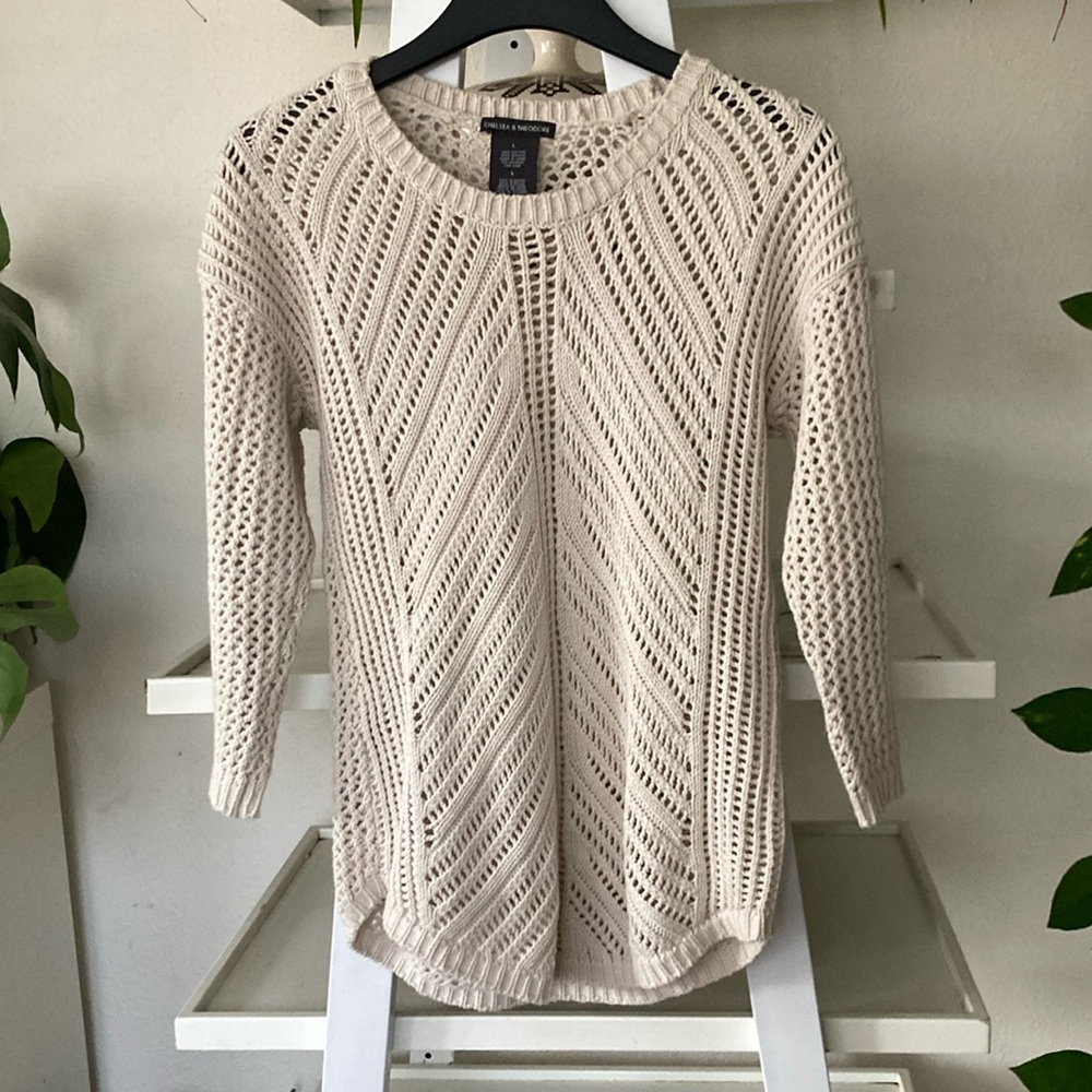Chelsea & Theodore knit sweater L - Picture 1 of 4